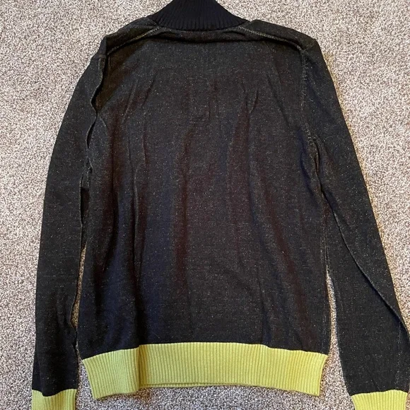 Calvin Klein Jeans Long Sleeve Sweater Black and Green - Picture 7 of 7